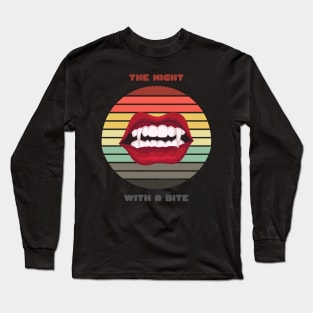 Sunset Fangs / Night With a Bite Long Sleeve T-Shirt